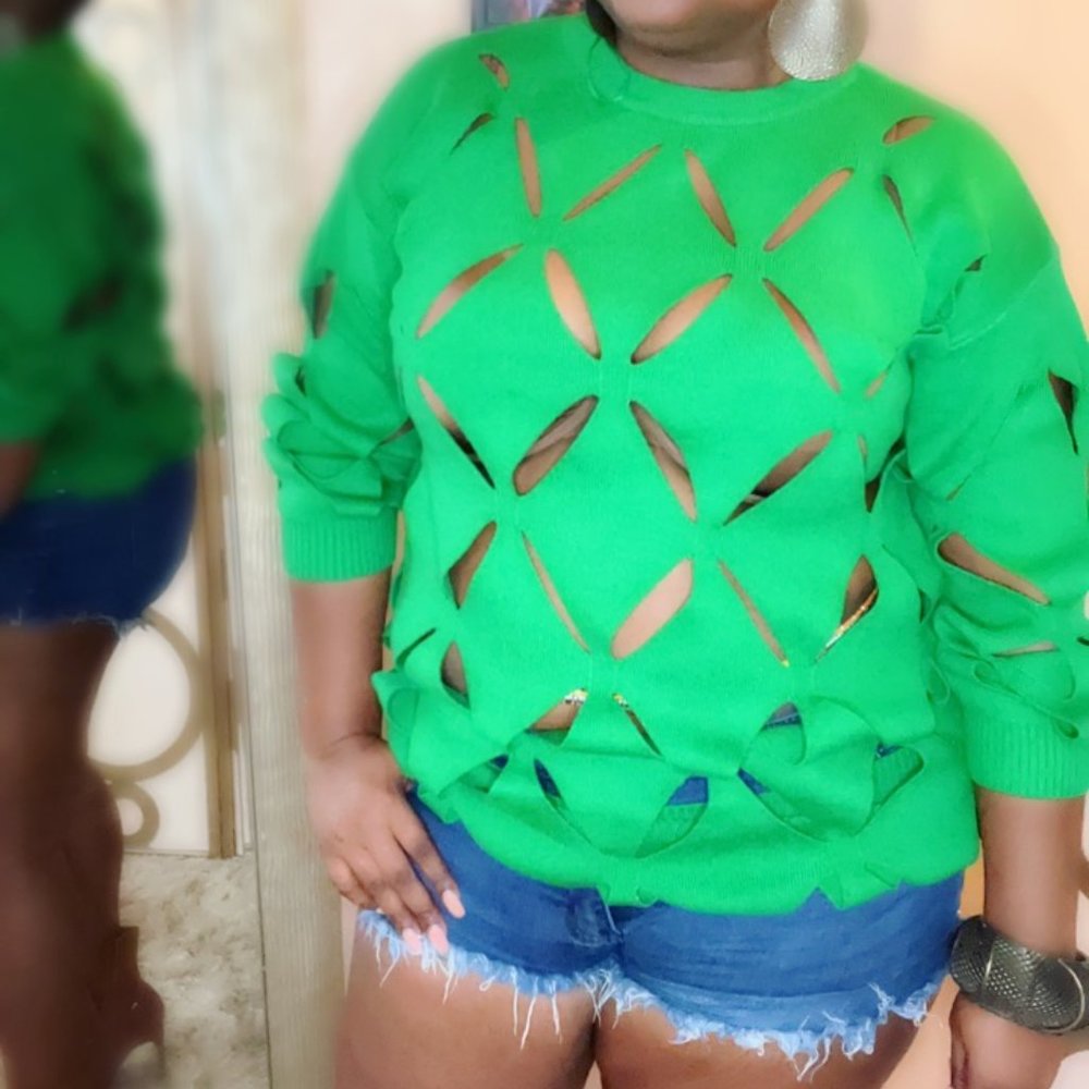 Laser Cut Sweater